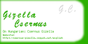 gizella csernus business card